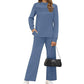 🔥LAST DAY SALE 60% OFF👍✨2026 New Women's Mock Neck Long Sleeve Lounge Set