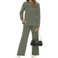 🔥LAST DAY SALE 60% OFF👍✨2026 New Women's Mock Neck Long Sleeve Lounge Set