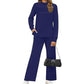 🔥LAST DAY SALE 60% OFF👍✨2026 New Women's Mock Neck Long Sleeve Lounge Set