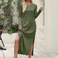 🆕 2026 New Trend 50% OFF💃Women's Loose Split Long Sleeve T-Shirt Dress | Effortless Daily Chic ✨