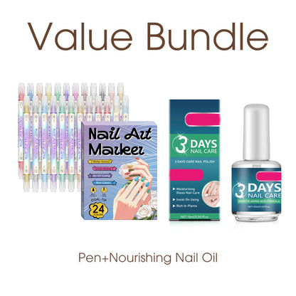 🥳2026 HOT SALE- 50% OFF!🥳💞50K+ SOLD!✨🎨Dual‑Tip Nail Art Pens – Quick‑dry, no UV lamp.Fine & brush tips 💅Easy DIY at home. No smudges, just art! 🖌️