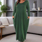 🔥Last Day Special 49% OFF💃Women's Solid Color Loose-Fitting Dress with Pockets