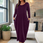 🔥Last Day Special 49% OFF💃Women's Solid Color Loose-Fitting Dress with Pockets