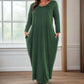 🔥Last Day Special 49% OFF💃Women's Solid Color Loose-Fitting Dress with Pockets