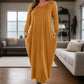 🔥Last Day Special 49% OFF💃Women's Solid Color Loose-Fitting Dress with Pockets