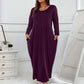 🔥Last Day Special 49% OFF💃Women's Solid Color Loose-Fitting Dress with Pockets
