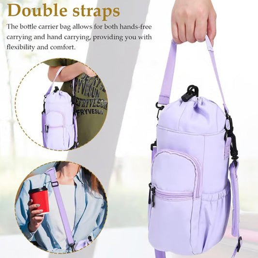 🔥Last Day 49% OFF👍Water Bottle Carrier Bag with Phone Pockets – The Ultimate Outdoor Companion