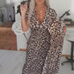 💞New arrival 60% OFF for a Limited Time!!👗Women's V-Neck Leopard Print Dress