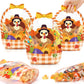Easter Goodie Bags Plastic Candy Gift Bags with Handle Bunny Chick Pattern Transparent Treat Bags