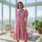 💕SPRING HOT SALE 50% OFF💕Women's Floral Print Puff Sleeve Maxi Dress