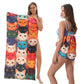 🏖️Summer Hot Sale - ONLY ￡10.99!!⚡50K+ SOLD!🌞🌊2-in-1 Printed Beach Towel Backpack