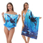 🏖️Summer Hot Sale - ONLY ￡10.99!!⚡50K+ SOLD!🌞🌊2-in-1 Printed Beach Towel Backpack
