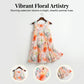 🎉Last Day Promotion 50% OFF💃Women’s Sleeveless Floral Print Pleated Dress