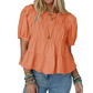 ✨2026 Spring Sale 50% OFF🧡Sweet Puff Sleeve Smocked Peplum Top✨