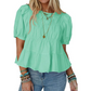 ✨2026 Spring Sale 50% OFF🧡Sweet Puff Sleeve Smocked Peplum Top✨