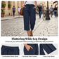 👖LIMITED TIME 70% OFF! 🌿Women's Cotton-Linen Blend Cropped Pants – Wide Leg, Elastic Waist, Pockets🌱