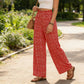 👖70% OFF NOW!✨⏰Women's Smocked High Waist Wide Leg Pants – Flattering Elasticated Waist, Flowy Linen-Blend Trousers for Casual & Summer Outfits👖