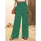 👖70% OFF NOW!✨⏰Women's Smocked High Waist Wide Leg Pants – Flattering Elasticated Waist, Flowy Linen-Blend Trousers for Casual & Summer Outfits👖