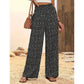 👖70% OFF NOW!✨⏰Women's Smocked High Waist Wide Leg Pants – Flattering Elasticated Waist, Flowy Linen-Blend Trousers for Casual & Summer Outfits👖