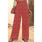 👖70% OFF NOW!✨⏰Women's Smocked High Waist Wide Leg Pants – Flattering Elasticated Waist, Flowy Linen-Blend Trousers for Casual & Summer Outfits👖