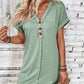 👗50% OFF NOW!⏰Women's Plain Button V Neck Tee Dress– Timeless solid colors & soft fabric – Perfect for work, brunch or summer days🌸