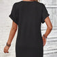 👗50% OFF NOW!⏰Women's Plain Button V Neck Tee Dress– Timeless solid colors & soft fabric – Perfect for work, brunch or summer days🌸