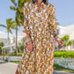 ⏳Limited-time Sale 50% OFF👗Women's 2026 V-Neck Long Puff Sleeve Bohemian Floral Dress