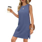 🌈2026 Summer Hot Sale 50% OFF!✨🌻Women's Casual Summer Sundresses Sleeveless Tank Dress