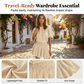 Women’s Casual Short Sleeve Elastic Waist Loose Flowy Mini Skirt Dress
