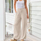 👖50% OFF NOW!🌿Women's Casual Lightweight Plain Trousers –✨Adjustable Drawstring,Side Pockets & Soft Drape