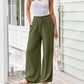 👖50% OFF NOW!🌿Women's Casual Lightweight Plain Trousers –✨Adjustable Drawstring,Side Pockets & Soft Drape