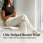 👖 50% OFF NOW! Women's Striped Drawstring Wide-Leg Pants – Lightweight, Breathable & Adjustable Waist For Casual Chic ✨🍃