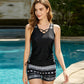 💗LAST DAY SALE 50% OFF- Miraclesuit Women's Tummy Control Tankini Set with Built-In Bra – Flattering Boho Swimwear with Shorts🔥GB