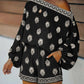 Bohemian Off-Shoulder Printed Jumpsuit Set