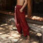 👖Hot Sale 50% OFF !✨Women's Baggy Wide Leg Pants Casual Elastic Waisted Palazzo Harem Pants with Pockets