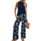 ⏰Hot Sale 50% OFF👍Women's Sleeveless Top & Printed Wide-Leg Pants Set