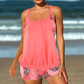 🎉LAST DAY SPECIAL PRICE ONLY ￡14.99!!🌸 Plus Size Friendly Tankini & Boyshort Swim Set – Quick Dry Beach Swimwear 🏊‍♀️