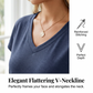 📢📢40% OFF !! ⏰Women's Casual V-Neck Short Sleeve T-Shirt