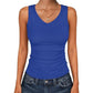 ⛱️Last Day Special Price ￡9.99!!💞Women's V-Neck Ribbed Knit Tank Top