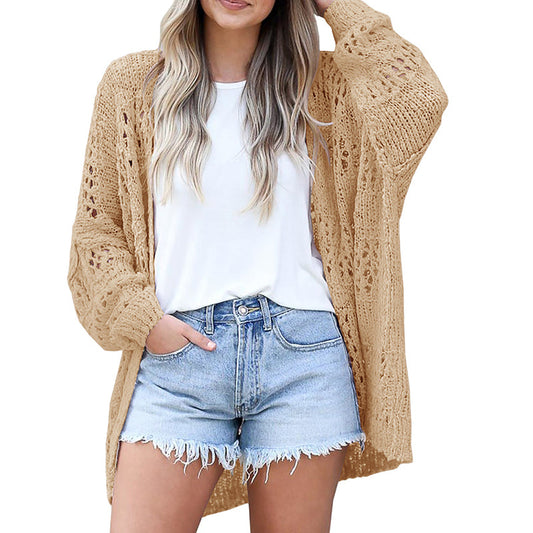 🌸LAST DAY SPECIAL SALE 70% OFF🌸Women's Open Front Slouchy Knit Cardigan