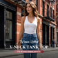 💖Last Day Special Price ￡9.99!! & 50% OFF💥Women's Ribbed V-Neck Tank Top👚