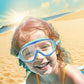 🔥SUMMER GIFT – ONLY £9.99!!🏆#1 Bestselling🏊‍♀️HD children's large frame waterproof and anti-fog swimming goggles