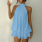 🎁New Arrival 50% OFF💥Women’s Halter Neck Mini Dress – Slim-Fit, Sleeveless & Tie-Back ✨ | Elegant Summer Dress