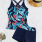 🩱2026 Hot Sale 49% OFF👙Tankini Swimsuits Tummy Control Two Piece Blouson Bathing Suit