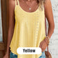 📢2026 HOT SALE 50% OFF👚👍Women's Spaghetti Strap Camisoles Eyelet Embroidery Scoop Neck Tank Tops