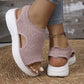 ⏳2026 Summer Hot Sale 70% OFF🎁Women’s Knit Platform Sandals – Lightweight, Breathable & Arch-Supported 🏝️☁️  Cushioned Memory Foam Footbed • Non-Slip Sole • All-Day Comfort for Summer Walks, Holidays & City Days 🎁🇬🇧