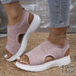 ⏳2026 Summer Hot Sale 70% OFF🎁Women’s Knit Platform Sandals – Lightweight, Breathable & Arch-Supported 🏝️☁️  Cushioned Memory Foam Footbed • Non-Slip Sole • All-Day Comfort for Summer Walks, Holidays & City Days 🎁🇬🇧