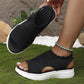 ⏳2026 Summer Hot Sale 70% OFF🎁Women’s Knit Platform Sandals – Lightweight, Breathable & Arch-Supported 🏝️☁️  Cushioned Memory Foam Footbed • Non-Slip Sole • All-Day Comfort for Summer Walks, Holidays & City Days 🎁🇬🇧