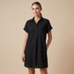 👕LIMITED-TIME 50% OFF!✨Casual Short Sleeve Dress – Button Front, Pockets, Breezy Fit🌿