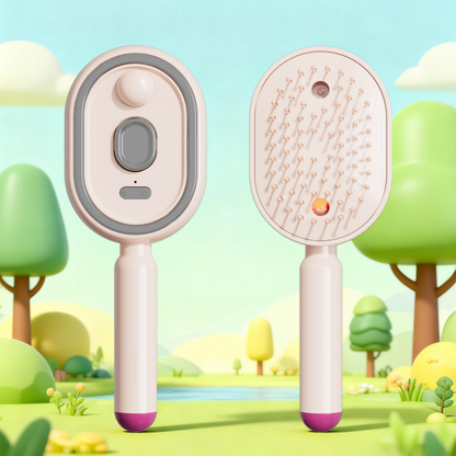 💖LAST DAY SALE 70% OFF💁‍♀️✨Electric Spray Air Cushion Massage Comb💨| Self-Cleaning Anti-Tangle ✨ | Perfect for Dry, Brittle Hair 💧🌟